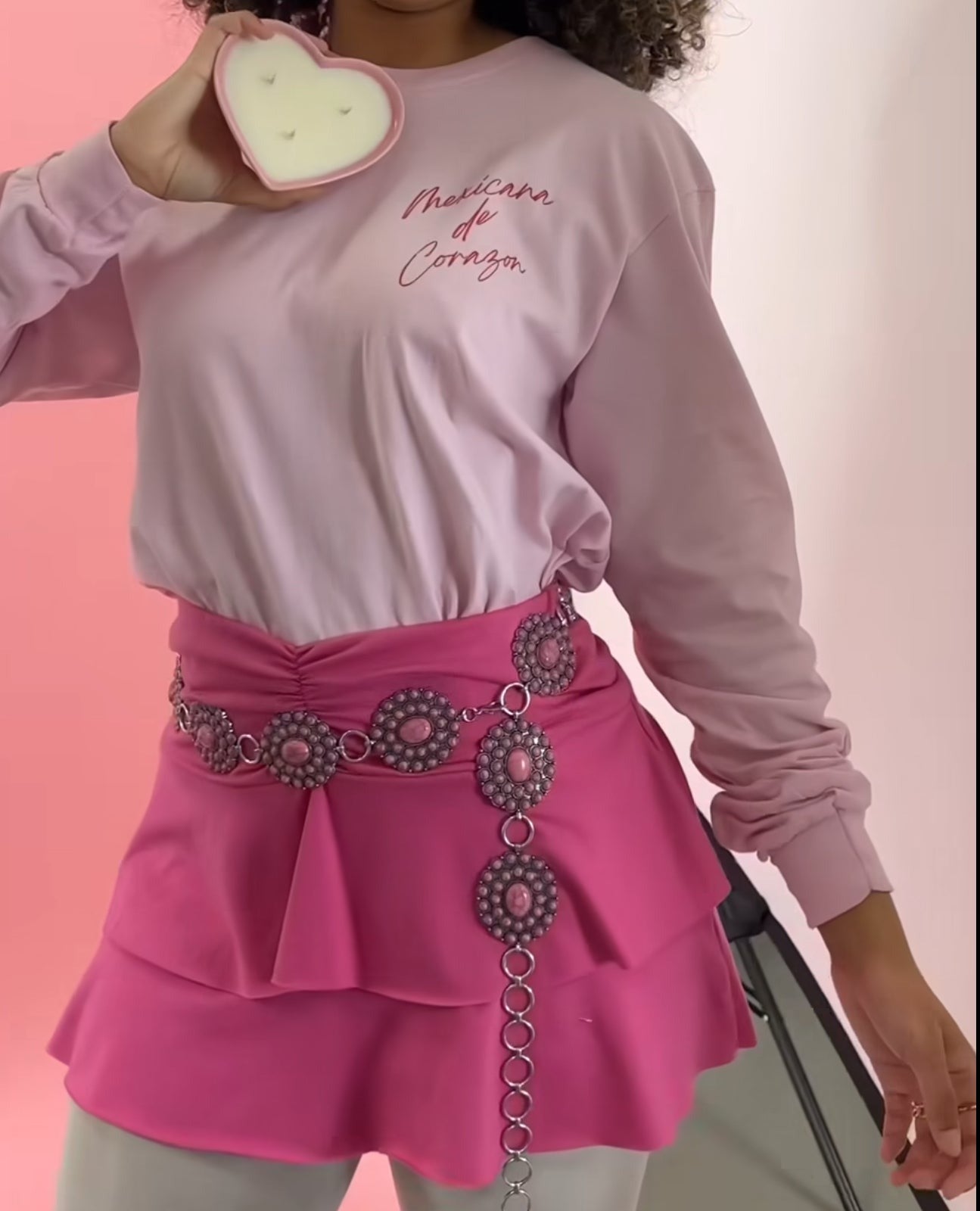 Pink Horizon Concho Belt