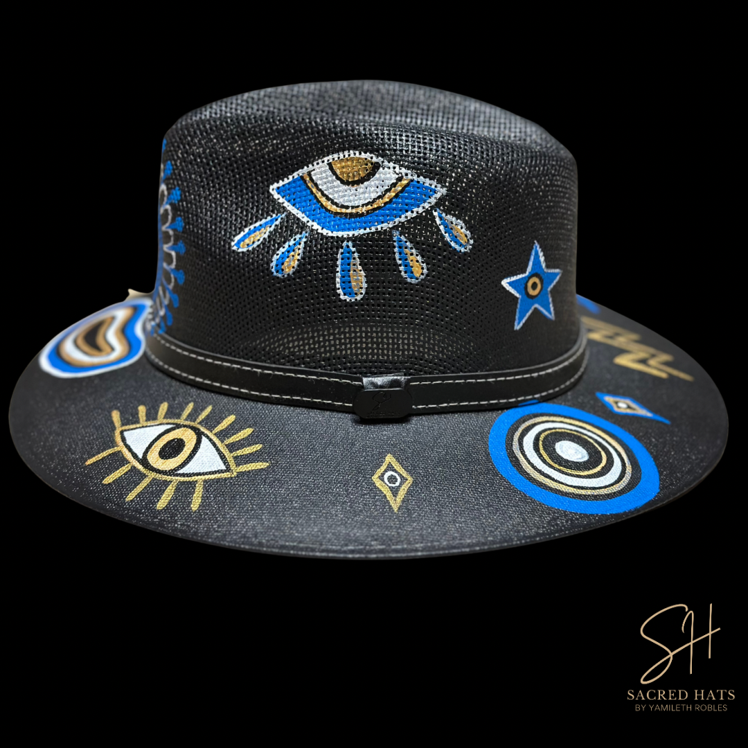 Blue Eye Black Hat – Sacred Hats