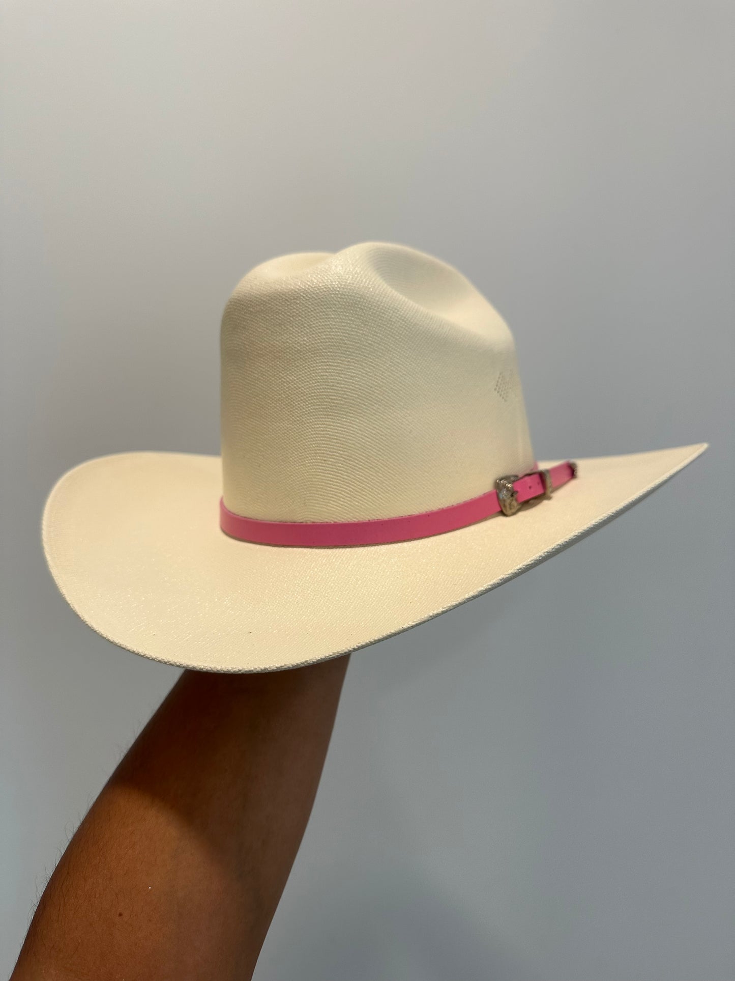 Straw Hat - Pink Band