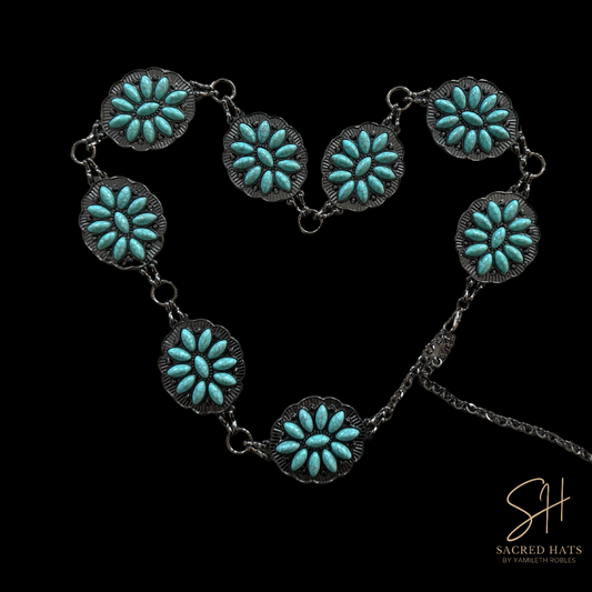 Turquoise Trail Concho Belt